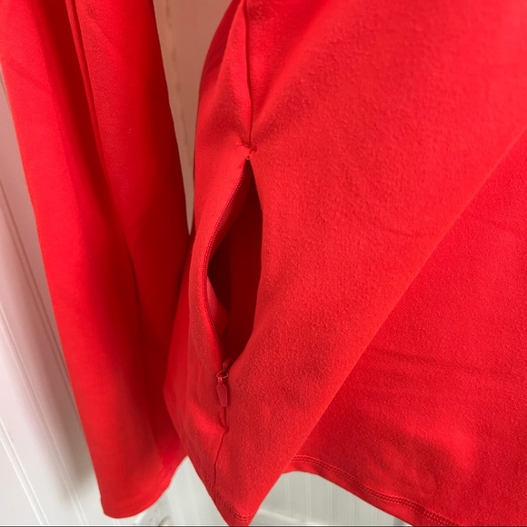 Spyder Active SP820 Bright Coral 1/2 Zip Pullover Size Large - Picture 4 of 6